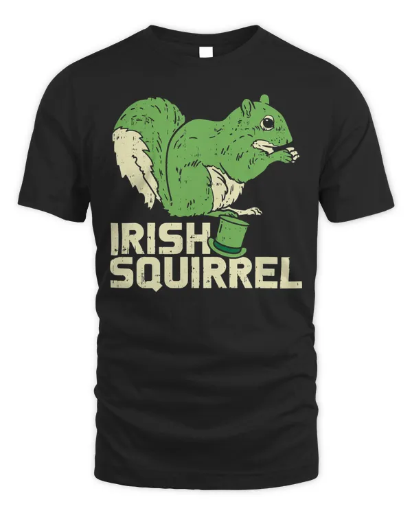 Green Irish Squirrel Cute St Patricks Day Animal Lover Gift T-Shirt