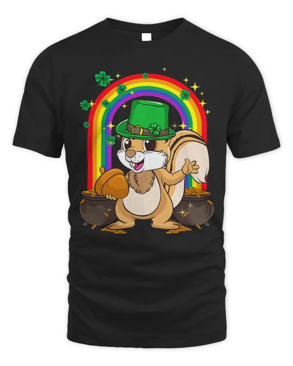Irish Leprechaun Squirrel Funny St. Patrick's Day T-Shirt