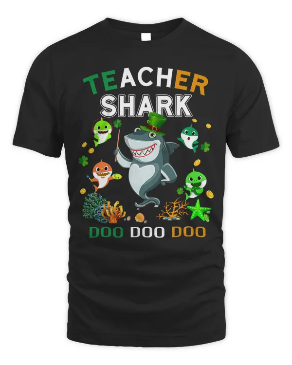 HOLIDAY 365 St Patrick's Day Teacher Shark Irish T-Shirt