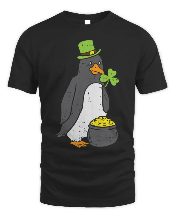 Irish Penguin Cute Animals St Patricks Day Saint Paddys Girl T-Shirt