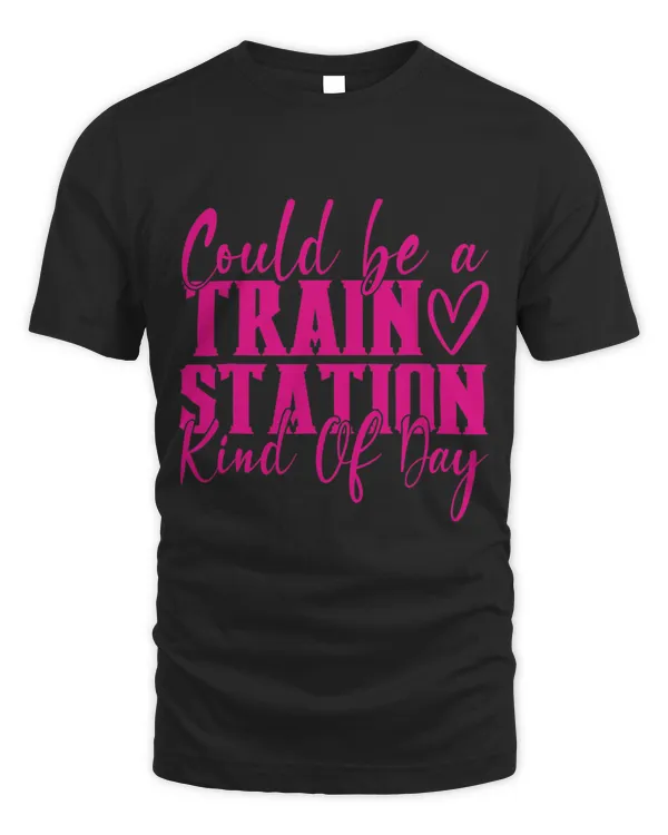 Pink Could Be A Train Station Kinda Day