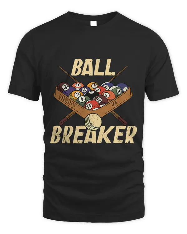 Ball Breaker Funny Pool Player Billiards Player Cartoon