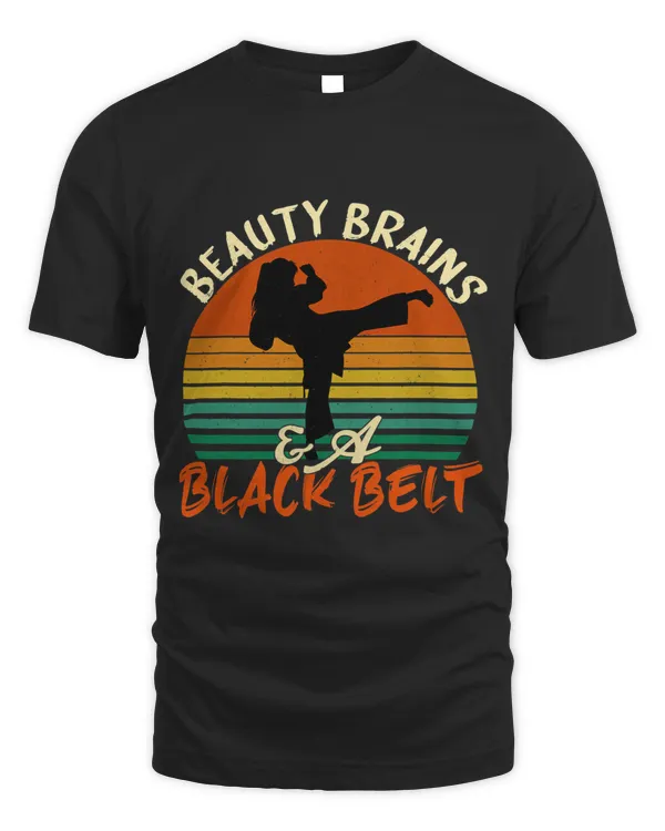 Beauty Brains And A Black Belt Karate Girl Martial Arts Gift