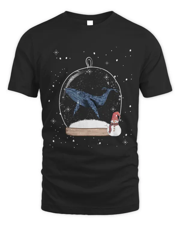 Christmas Blue Whale Snow Globe Pajama