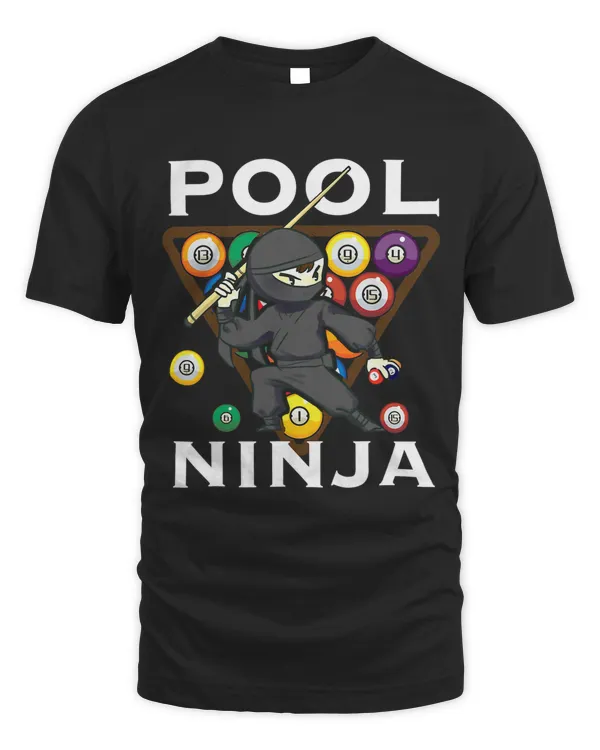 Cool Billiards Art For Men Women Pool Player Ninja Billiard 6