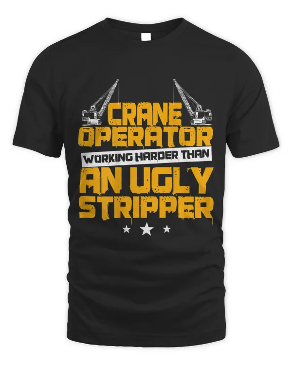 Crane Operator Design On Back Of Clothing