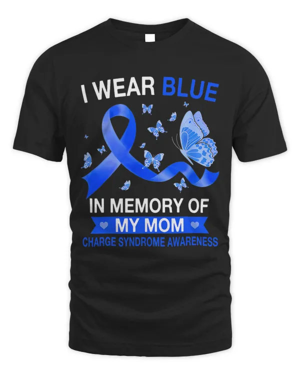 Charge Syndrome Awareness I Wear Blue Butterfly Ribbon