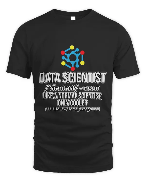 Data Scientist Definition Data Analyst Science Lover Graphic