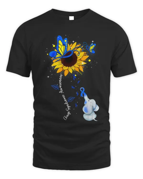 Charge Syndrome Awareness Sunflower Elephant Men Womens