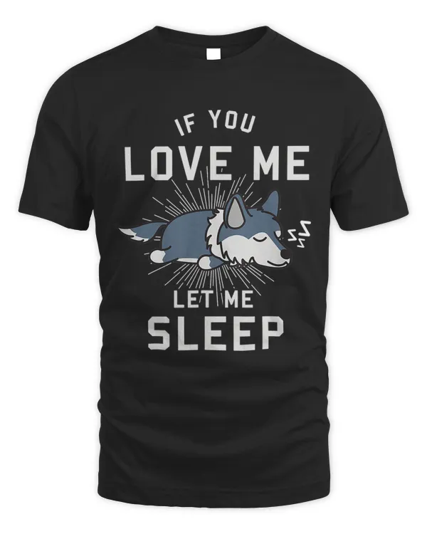 Cute Animal Gift Idea Sleeping Wolf