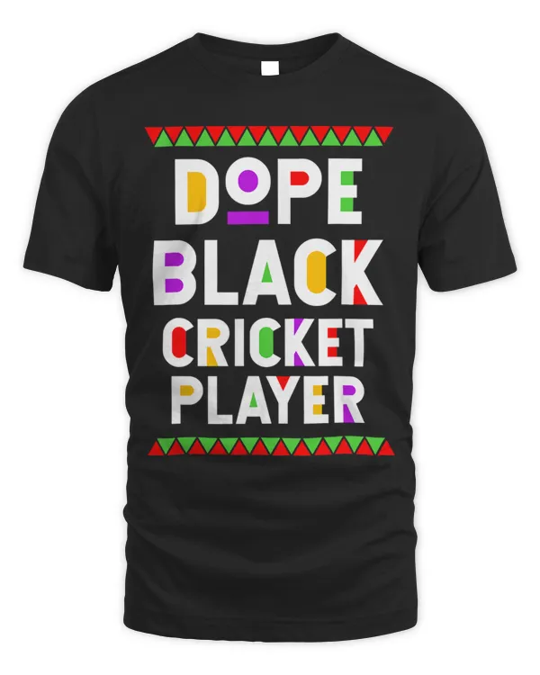 Dope Black Cricket Player African American Sports