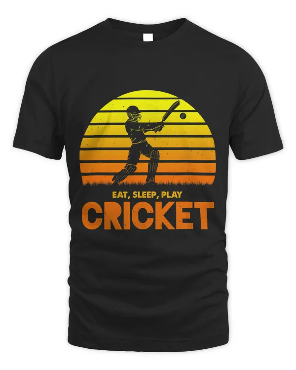 Eat Sleep Play Cricket Funny Cricket Player