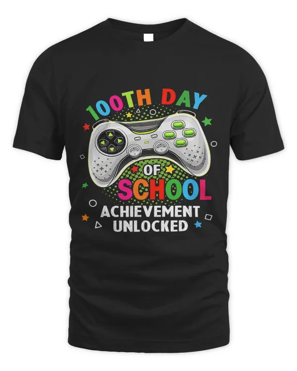 Happy 100th Day Of School Achievement Unlocked Gamer Gaming