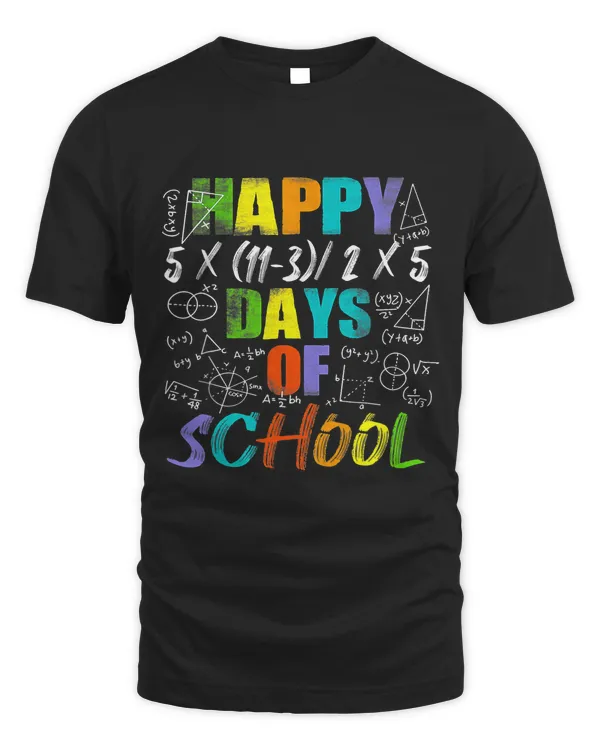 Happy 100th Day Of School Equations Math Teacher 100 Days