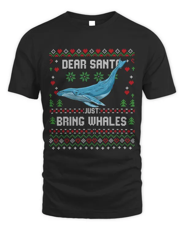 Blue Whale Christmas Ugly Xmas Sweater