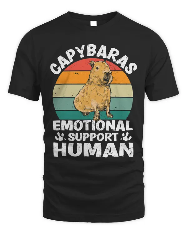 Capybaras emotional support human Funny Capibara Capy