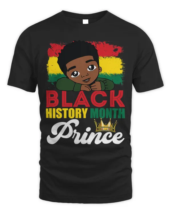 Black History Month Prince BHM BLM Pride Little Melanin Boy