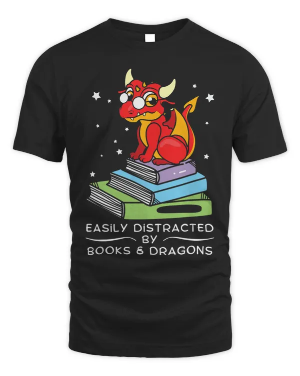 Easily Distracted By Books And Dragons Mythical Bookworm