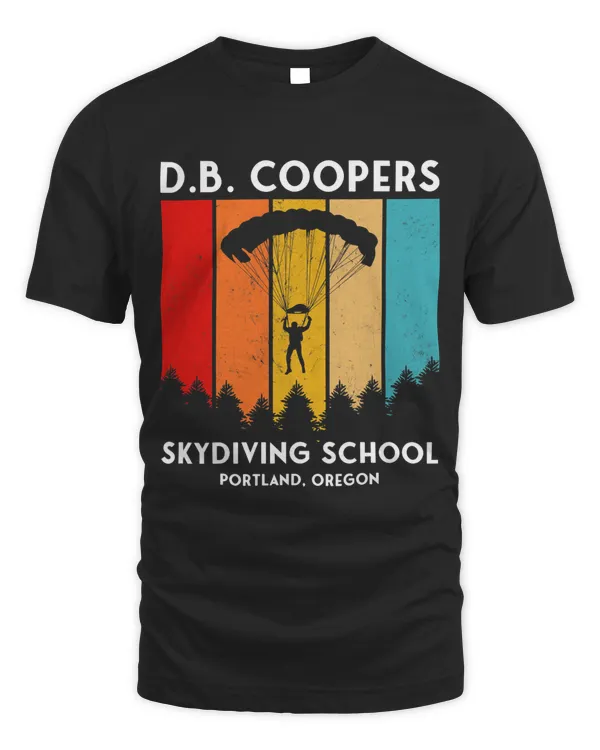 D. B. Cooper Skydiving School Portland Oregon Funny Retro