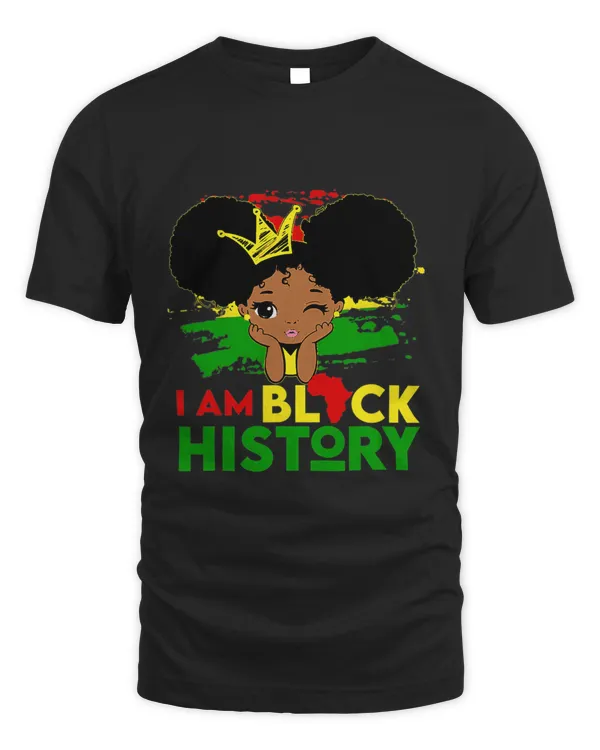 Black Melanin Girl I Am Black History Month Kids 6 8