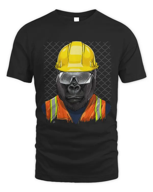 Gorilla Construction Worker Great Ape Gorilla Primate Animal 211
