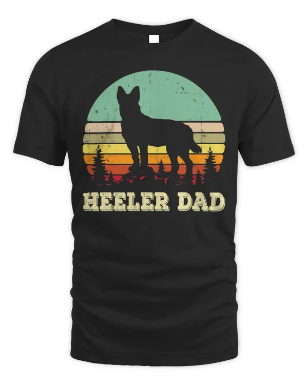 Australian Cattle Dog Red Blue Pet Heeler Dad Cute Mens Gift T-Shirt