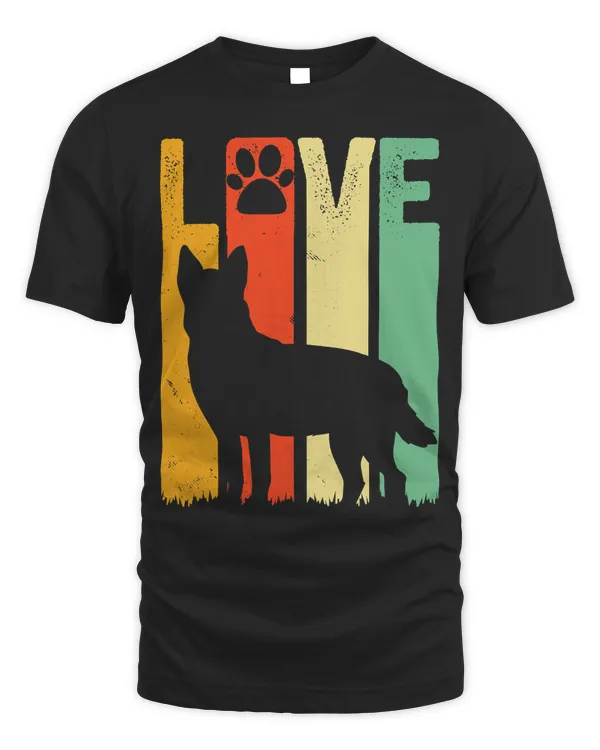 Australian Cattle Dog Red Blue Pet Heeler Retro Cute Gift T-Shirt