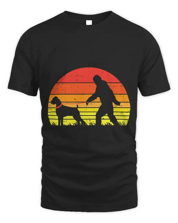 Bigfoot Sasquatch Boxer Retro Animal Pet Dog Lover Gift