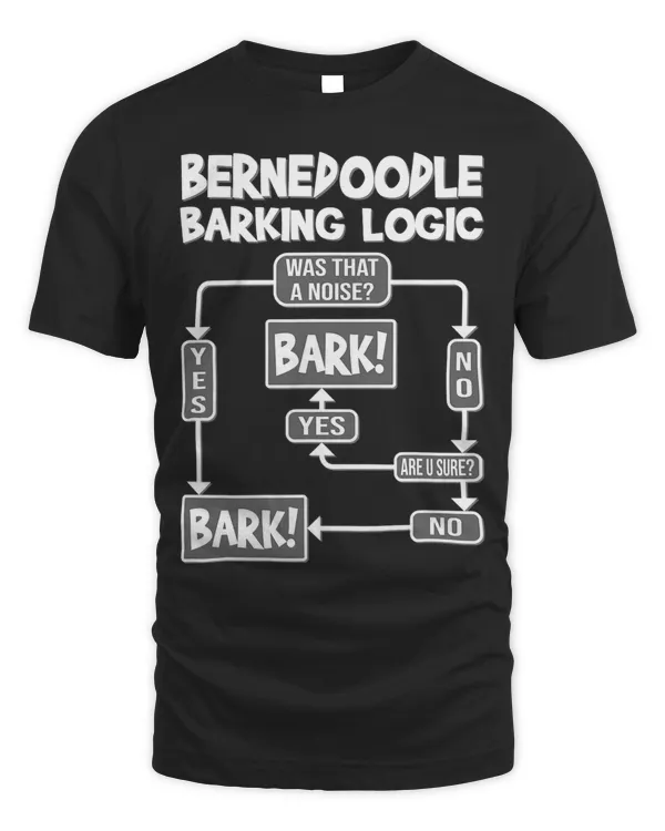 Dog Barking Logic funny dog gift idea Funny Bernedoodle 3