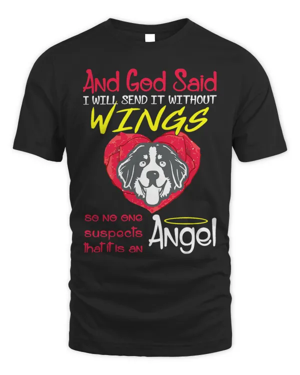 Bernedoodle Angel Without Wings Pet Lovers Gift