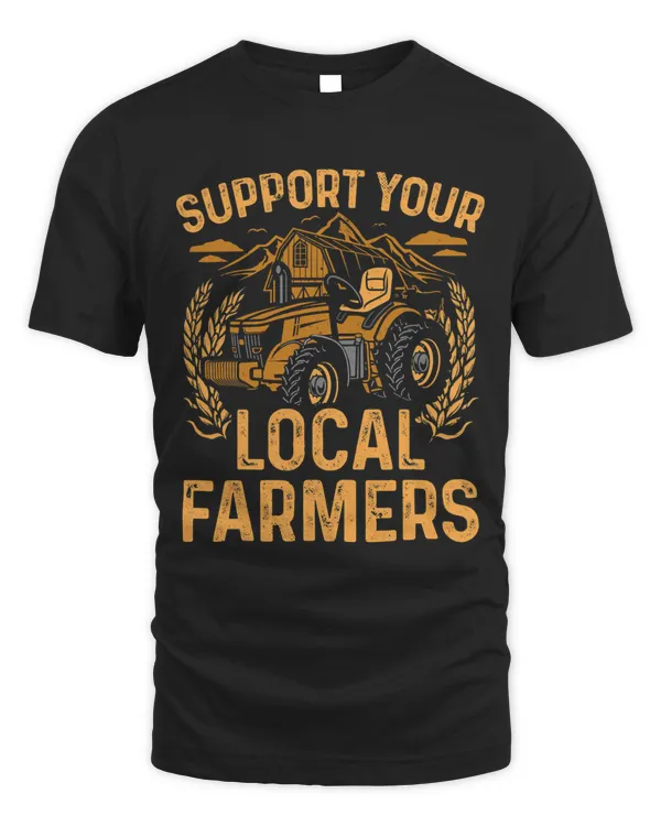 Support your Local Farmers Harvest Farming Barn Cattle 182