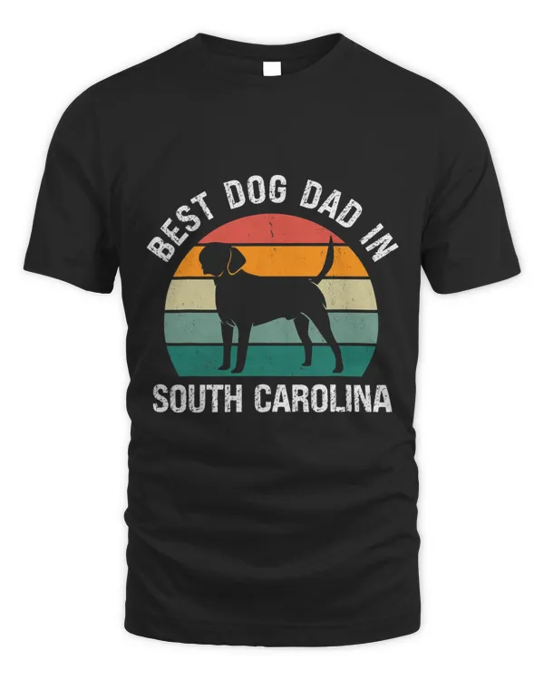 Mens Best Dog Dad In South Carolina Funny Dog
