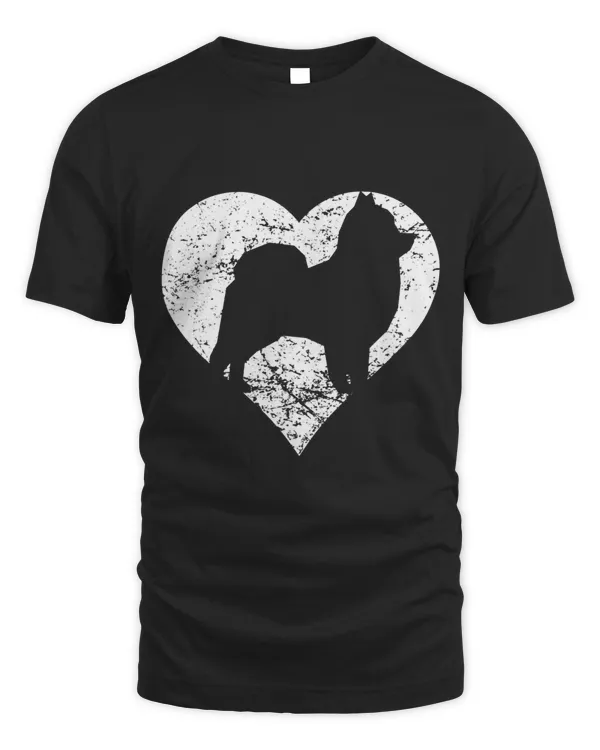 Distressed Pomeranian Heart Dog Owner Graphic