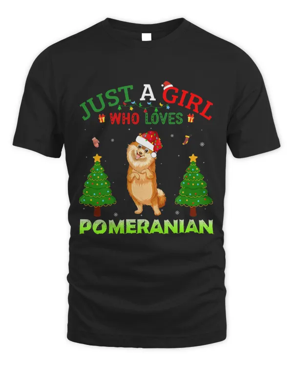 Matching Christmas Just A Girl Who Loves Pomeranian Dog