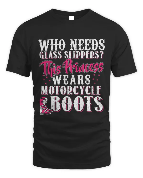 Womens This Princess Wears Motorcycle Boots Motorbike