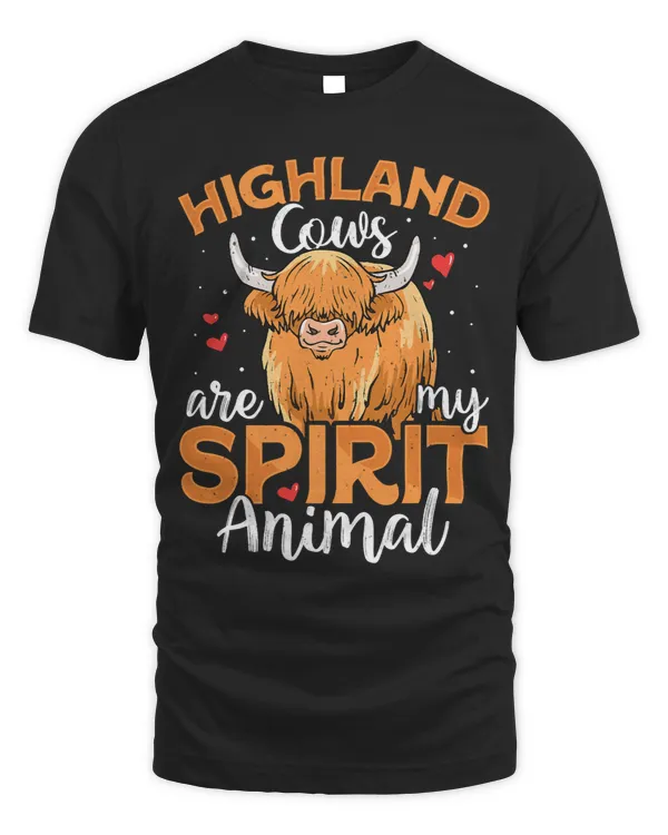 My Spirit Animal Funny Scottish Highland Cow Cows Lover (2)