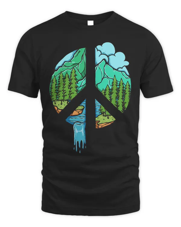 Nature World Peace Sign Forest Nature Lover Campers Hikers31