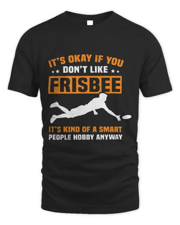 frisbee player its kind of a smart people hobby funny art