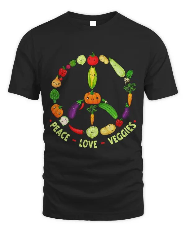 Peace Love Veggies Vegetable Plant Vegan Lovers 1