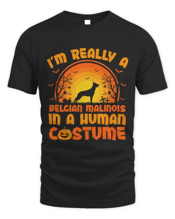 Im Really A Belgian Malinois In A Human Costume Halloween 299
