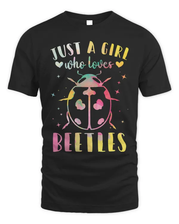 Just a Girl Who Loves Beetles Watercolor Beetle Women 174