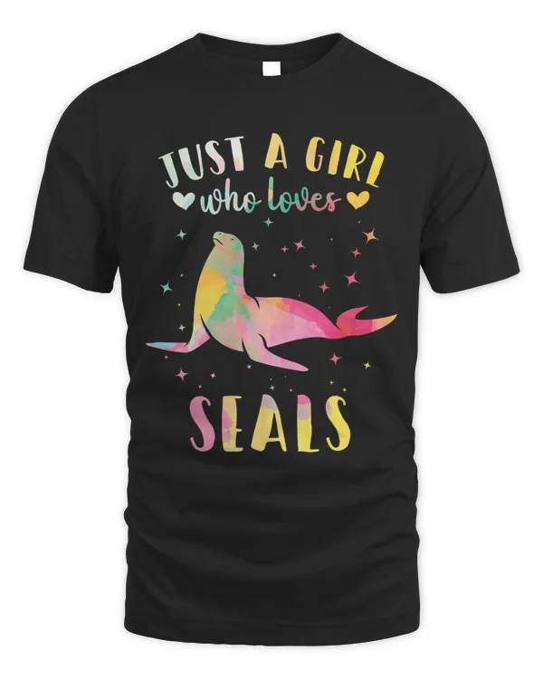 Just a Girl Who Loves Seals Watercolor Seal Women 195