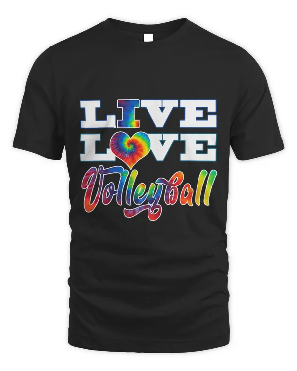 Volleyball Live Love Tie Dye For Teen Girls