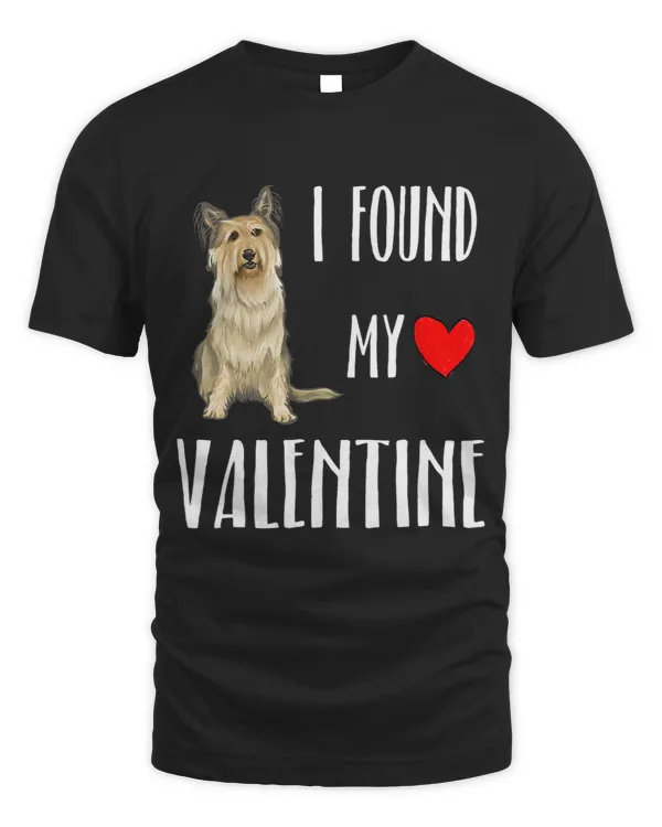 I Found My Valentine Day Berger Picard Dog Lover Gift
