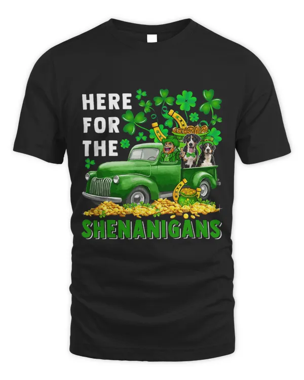 Here For Shenanigans St.Patricks Greater Swiss Mountains