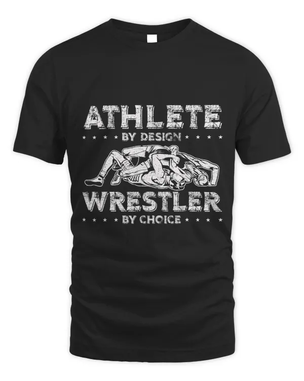 Mens Wrestler by Choice team sport athletic