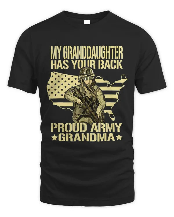My Granddaughter Has Your Back Proud Army Grandma Family