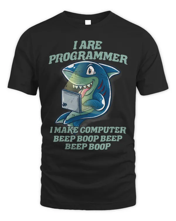 I Are Programmer Introvert IT Nerd Shark Software Geek