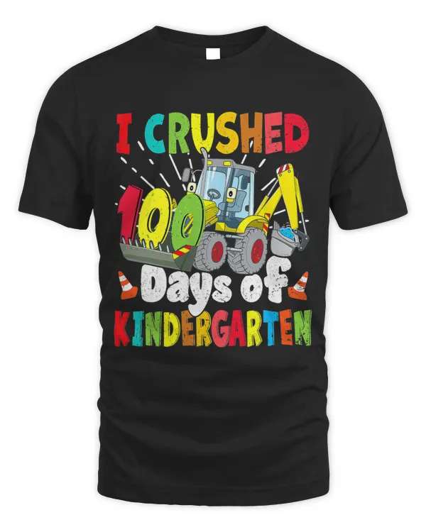 I Crushed 100 Day of Kindergarten Construction Excavator