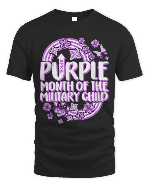 Month Of Military Child Purple Up Brave Resilient Dad April